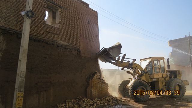 تخریب ساختمانهای خطر آفرین وتعریض معابر